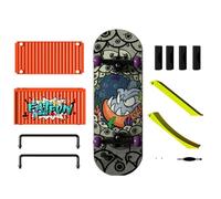 Pro Finger Skateboard Set - Miniature Hand Skateboard Toy, High-Traction Grip Tape, Pocket-Sized Creative Stunt Board, Durable Tech Decking Tool, Portable Stress Relief | For Kids