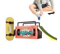 Pro Finger Skateboard Set - Miniature Hand Skateboard Toy, High-Traction Grip Tape, Pocket-Sized Creative Stunt Board, Durable Tech Decking Tool, Portable Stress Relief | For Kids