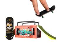 Pro Finger Skateboard Set - Miniature Hand Skateboard Toy, High-Traction Grip Tape, Pocket-Sized Creative Stunt Board, Durable Tech Decking Tool, Portable Stress Relief | For Kids