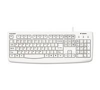 Pro Fit USB Washable Keyboard, 104 Keys, White, Sold as 1 Each