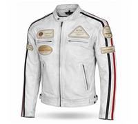 PRO FUTURE Aspirdex - Chaqueta de piel para hombre, estilo vintage Custom & Café Race, estilo Harley