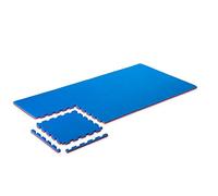 Pro Game Kit 8 Piezas Tatami Gimnasio 2 cm Basic-Home Azul/Rojo 50x50 cm. Alfombra Puzzle Tatami Karate 2 cm