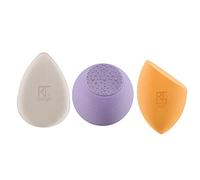 Pro-Glow Radiant Complexion: Kit esponjas SPONGE + acabado natural REAL TECHNIQUES, 3 Pack (4244)