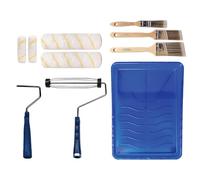 Pro Grade Juego de Fundas de Rodillo de Pintura, Siestas de Rodillo de Pintura de Pared para propietarios Profesionales o domésticos con Todas Las Pinturas y tintes. (Juego de 10 Piezas)