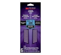 Pro Grade Precision Hojas de lijar 3M Pro-Grade grano 100 (intermedia), 127100TRI-6, 9,29 cm x 22,8 cm, 6/paquete gris