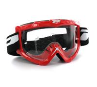 Pro Grip Gafas Motocross 3301 Basicline, Rojo, Talla Única