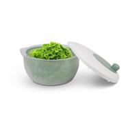 Pro Home Escurridor de Ensalada (4 litros, Ø25cm) Sin BPA, Escurridor, colador y ensaladera 3 en 1, Centrifugado con manivela 3D sin Esfuerzo, secador de Ensalada