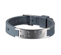 Pro Ion Slim Energetix 4you 2006 TRINITIX for Life 3 Wings Ion Power - Pulsera de silicona con elementos Swarovski
