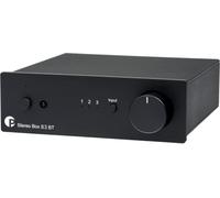 Pro-Ject Audio Systems Pro-Ject Stereo Box S3 BT, Amplificador Completo ultracompacto con Bluetooth AptX HD y potenciómetro de Motor (Negro)