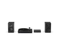 Pro-Ject Colorful Audio System E, verdadero sistema estéreo analógico HiFi, juego de alta fidelidad todo en uno, incluye tocadiscos Debut E, amplificador integrado Stereo Box E y caja de altavoces 5E