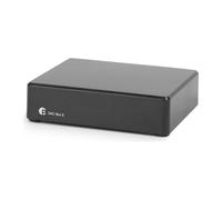Pro-Ject DAC Box E, convertidor D/A 24 bits, coaxial, óptico, negro | 24 bits/192 kHz, entrada coaxial y óptica, circuito SMD, componentes de bajo ruido, blindaje metálico interno