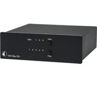 Project DAC Box S2 + - DAC gama alta 32 bits y soporte para DSD256, ESS Sabre ESS9038 DAC, 5 filtros digitales selecc., Acabado Aluminio. Conexiones USB, Coaxial, Optica. Color Negro.