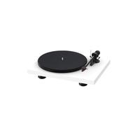 Pro-Ject Debut Carbon EVO - Tocadiscos para audiófilos con Brazo de Fibra de Carbono, selección electrónica de Velocidad y cápsula Ortofon 2M Red premontada (Blanco Satinado)