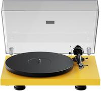 Pro-Ject Debut Evo 2 - Tocadiscos audiófilo de nueva generación con brazo de carbono y cambio de velocidad electrónico, fabricado en Europa (satén amarillo dorado)