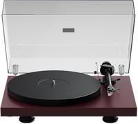 Pro-Ject Debut Evo 2, tocadiscos de próxima generación con brazo de carbono y cambio de velocidad electrónico, fabricado en Europa (rojo satinado)