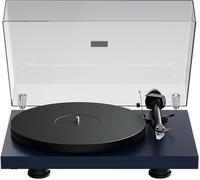 Pro-Ject Debut EVO 2, Tocadiscos de próxima generación con Brazo de Carbono y Cambio de Velocidad electrónico, Fabricado en Europa (Acero Azul Satinado)