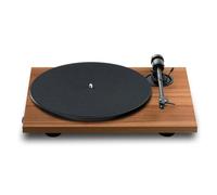 Pro-Ject E1.2, tocadiscos de nivel básico Plug & Play con control electrónico de velocidad, fuerza de seguimiento preestablecida, equipado con cartucho de fono Pick It MM E (nogal)