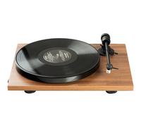 Pro-Ject E1 Phono nogal - Tocadiscos de vinilo, Preamplificador integrado, MM, Tracción por correa, Discos de vinilo, Discos de 45 RPM