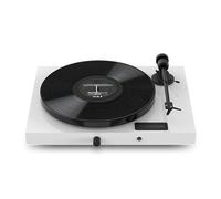 Pro-Ject Juke Box E1, sistema Hi-Fi todo en uno Plug & Play con Bluetooth, preamplificador y amplificador de potencia estéreo de 50 W (blanco)