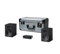 Pro-Ject Kit de Viaje - Mini Sistema de Audio Compacto Hi-Fi con maletín de Transporte (Negro/Negro)