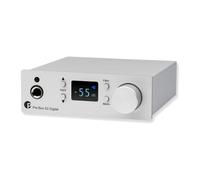 Pro-Ject Pre Box S2 Digital, DAC y preamplificador, plata | MQA y DSD512, doble mono ESS Sabre ESS9038, USB, óptica, coaxial, salida de auriculares de 6,3 mm