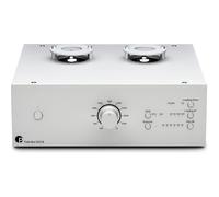 Pro-Ject Tube Box DS3 B plateado - Preamplificador de phono para tocadiscos, MM/MC, Impedancia ajustable, Tubos