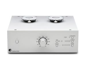 Pro-Ject Tube Box DS3 B plateado - Preamplificador de phono para tocadiscos, MM/MC, Impedancia ajustable, Tubos