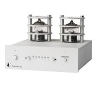 Pro-Ject Tube Box S2 plata - Preamplificador de phono para tocadiscos, MM/MC, Impedancia ajustable, Híbrido