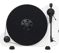 Pro-Ject VT-E - Todiscos versión diestros. Brazo de Aluminio de 8,6'', cápsula OM5e, se Puede Colgar en Pared o Vertical sobre una Mesa. Incl. Soporte Colgar en la Pared. Color Blanco.