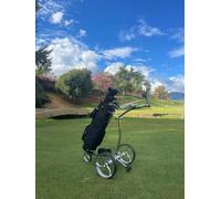 Pro Kaddy Carro de Golf eléctrico Modelo G7R de Acero Inoxidable con Mando a Distancia USB y batería de Litio 24V 15amp y Varios Accesorios