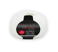 Pro Lana Alpaka Deluxe Color 02 - Ovillo de lana de alpaca, grosor de aguja de 5 mm, para punto y ganchillo