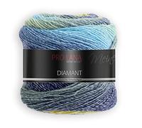 Pro Lana/theofeel Lana Diamant Color 90, lana con degradado, 1 ovillo = 1 bufanda, 150 g, 525 m, 278487