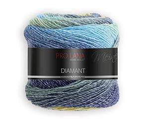 Pro Lana/theofeel Lana Diamant Color 90, lana con degradado, 1 ovillo = 1 bufanda, 150 g, 525 m, 278487