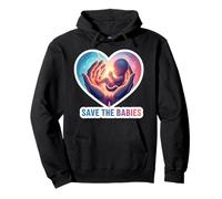 Pro-Life Save The Babies Pro Life Supporter Anti-Aborto Sudadera con Capucha