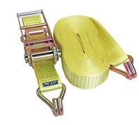 Pro-Lift-Werkzeuge - Correa tensora Amarres para Carga (10000 kg, 2 piezas, 15 m, con gancho, correa de amarre, trinquete, correa de transporte de 10 t)