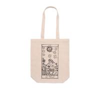 PRO' line DSHIRT14 Bolso Tote Bag con fuelle - Tarot de Marseille XVII L'Étoile - La Stella - Bolsa resistente - Asas largas 70 cm