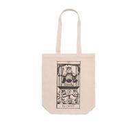 PRO' line DSHIRT14 Bolso Tote Bag con fuelle VII Le Chariot El carro Tarot de Marsella Símbolo de libre albedrío y de la emoción Bolsas Tarot de Marsella