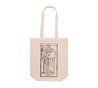 PRO' line DSHIRT14 Bolso Tote Bag con fuelle VIIII El hermite ermita Tarot de Marsella Símbolo de introspección, sabiduría y espiritualidad Bolsos Tarot de Marsella