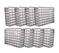 Pro-Lux - Paquete de 8 Bolsas de Compras Extragrandes Para Almacenamiento de Lavandería y Mudanza, XXL Con Cremallera y Asas, Resistentes y Duraderas, Reutilizables