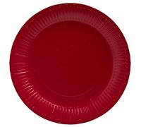 Pro Mantel - Ref. 79215i - 20 platos - diámetro 23 cm - cartón - rojo