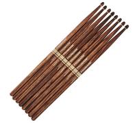 ProMark Baquetas Bateria - Rebound 5A Drumsticks - FireGrain - Sin exceso de vibración - Acabado de laca, Punta de Bellota, Madera de nogal americano - Juego de baquetas de tambor de 4 pares