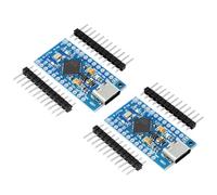 Pro Micro con 32u4 Chip Placa Base RUIZHI Pro Micro 5V 16MHz Placa Base Tarjetas de Desarrollo Actualizador USB autónomo Interfaz Tipo-C Compatible con Arduino(2 Piezas)