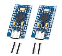 Pro Micro con 32u4 Tarjetas de Desarrollo Binghe 2 Piezas Pro Micro con 32u4 Microcontrolador 5V/16MHz Actualizador USB autónomo Interfaz Tipo-C Compatible con Arduino
