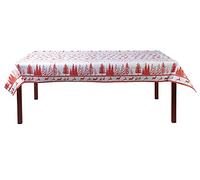 Pro Nappe - Ref R482581I - Mantel de Papel Damasco desechable en Rollo 25 M Largo X 1,20 M Ancho - Decoración navideña roja - Papel Damasco con Estampado Universal Chic y clásico