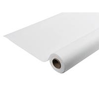 Pro Nappe Mantel desechable de Tela Hilado, Rollo de 10 m de Largo x 1,20 m de Ancho, Material Resistente al desgarro, Repelente al Agua y fácil de Limpiar, Color Blanco