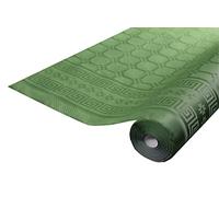 Pro Nappe - Ref R482518I - Mantel de Papel Damasco desechable en Rollo 25 M Largo X 1,20 M Ancho - Color Verde Pino - Papel Damasco con Estampado Universal Chic y clásico