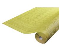 Pro Nappe - Ref R482535I - Mantel de Papel Damasco desechable en Rollo 25 M Largo X 1,20 M Ancho - Color Verde Kiwi - Papel Damasco con Estampado Universal Chic y clásico