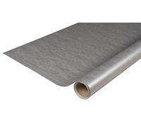 Pro Nappe - Ref R780552I - Mantel no tejido spunbond desechable Rollo 5 M de largo X 1,20 M de ancho Color plateado metalizado Material resistente al desgarro, repelente al agua y que se puede limpiar