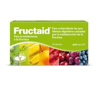 pro natura Fructaid - 30 cápsulas para intolerancia a la fructosa, suplemento para la prevención y el alivio de la mala absorción de fructosa indigestión