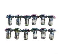 PRO Oil Slick Freno de disco de acero inoxidable para pernos de rotor M5 x 10 mm T25 Torx rosca bloqueo 12 piezas para MTB para rotores